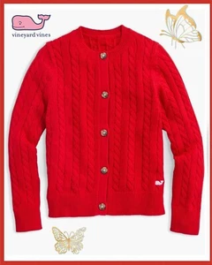 Vineyard Vines Girls' Cable Knit Cardigan Size Large - Picture 1 of 5