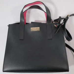 Kate Spade Anissa Putnam Drive Black and Pink Tote Bag - Picture 1 of 23
