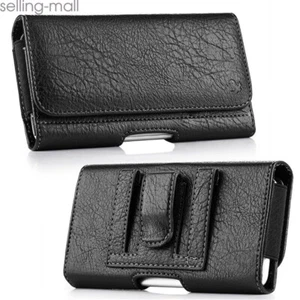 HORIZONTAL Leather Belt Clip Holster Case Cover For iphone16/15 /14Plus Xs Max - Picture 1 of 18