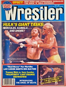 THE WRESTLER 4/87 Kevin Von Erich HULK HOGAN Rick Rude LEX LUGER Andre The Giant - Imagen 1 de 3