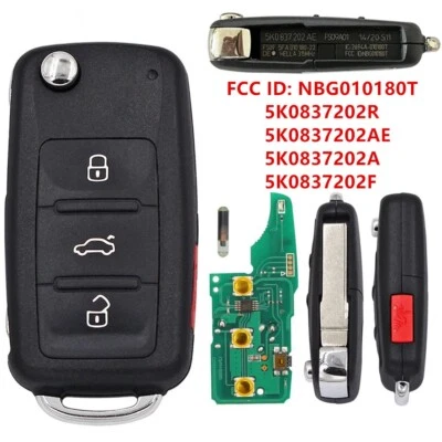 Llavero remoto sin llave para Volkswagen VW Jetta 2011 2012 2013 2014 2015 2016 4B Foto 1 de 3