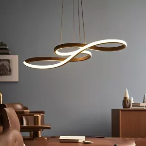 LED Hängelampe Pendelleuchte Dimmbar Esstisch Hängeleuchte Geschwungene Design - Bild 1 von 11