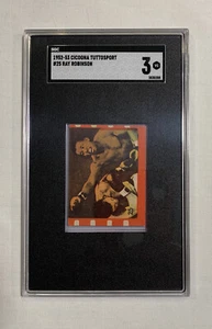 RAY ROBINSON 1952-53 CICOGNA TUTTOSPORT ITALIAN CARD #25 SGC 3 - Picture 1 of 2