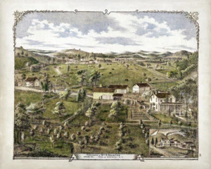 1875 Warwick, Orange Co., NY Houston Residence - Color Giclee Print - Imagen 1 de 1