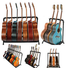 3/5/7/9 Square Round Tube Multiple Guitar Bass Stand Holder Stage Folding Rack