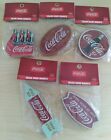 Lot of 5 Coca-Cola Wood Magnets Deluxe  NEW 