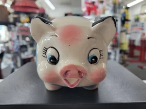 Vintage Multicolored Ceramic Piggy Bank. Unbranded. Nice Condition - Picture 1 of 9