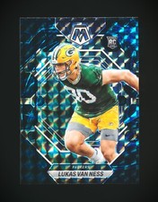2023 PANINI MOSAIC LUKAS VAN NESS RC GENESIS PRIZM SSP ROOKIE #342 PACKERS
