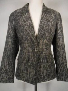 Beautiful Women's 12P Petite 12 Coldwater Creek Blended Gray Lined Blazer Jacket - Picture 1 of 5