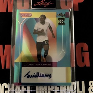 2022 Leaf Vivid Soccer - Navy Blue Rookie Auto - Autograph - Jaden Williams #1/1