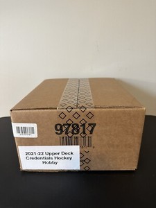 2021/22 UD Upper Deck Credentials Hockey Hobby 20 Box Sealed Master Case Sealed