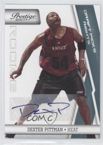2010-11 Prestige Draft Picks Rights Auto /49 Dexter Pittman #182 Rookie Auto RC