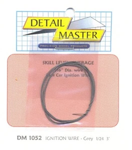 Detail Master 1052 x 1/24-1/25 2ft. Race Car Ignition Wire Grey - Picture 1 of 1