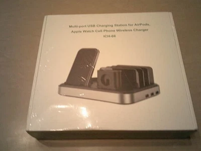 Seenda Multi-Port USB Charging Station AirPods Apple Watch Cell Phones SEALED - image 1 of 2