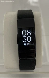 Fitbit Black Inspire HR Step Tracking Smart Watch w/ Black Rubber Wristband - Photo 1 sur 6
