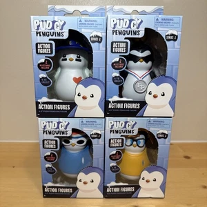 Pudgy Penguins Serie 2 Komplettsatz 4 Actionfiguren Neu  - Bild 1 von 5