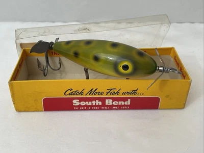Vintage South Bend Surf Oreno No. 963F In Original Box - Bass Oreno 3 - 3/4” - Image 1 of 4