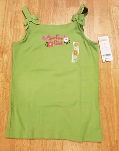 NWT Gymboree Surfer Girl Bow Strap Tropical Floral GreenTank Top Size 8 - Picture 1 of 2