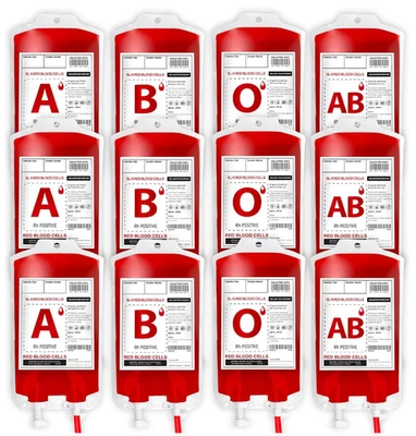 Paquete de 12 bolsas de sangre de Halloween - bolsas reutilizables para fiesta, tema vampiro Foto 1 de 4