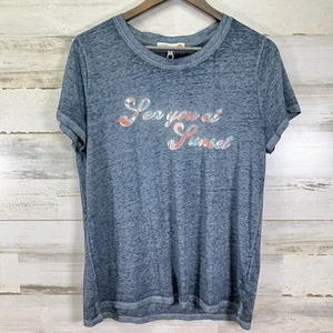 Camiseta C&C California para mujer azul jaspeada Sea You At Sunset talla L - Imagen 1 de 6