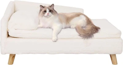 BingoPaw Elevated Dog Sofa Bed: L Shaped Raised Dog Lounger Couch with Durable W - image 1 of 4
