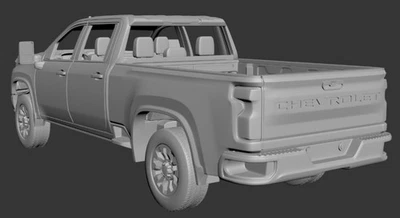 Kit Chevy 2500 doble cabina impreso en 3D 1/87 Foto 1 de 2