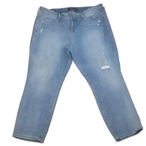 Torrid Jegging Crop lavado ligero desgastado talla 24. - Imagen 1 de 5