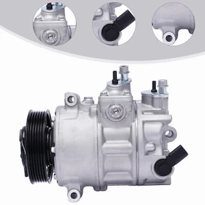 A/C AC Compressor W/Clutch For Audi A3 TT VW Jetta Golf Beetle Passat Eos 2.0L - Picture 1 of 16
