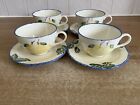 Poole Pottery Dorset Fruits   Pears   4 X Cups And Saucers