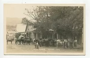 Idaho City Pack Outfit Black & White Town View Postcard Reprint Circa 1900 Photo - Picture 1 of 2