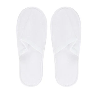 12 Pairs Disposable Slippers Men and Women Spa for Guest Hotel House Unisex - Picture 1 of 12
