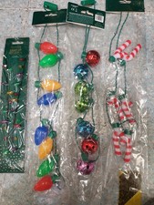 Weihnachten Schmuck Leuchten Birne Candy blinkende Halskette Xmas Beleuchtung Geschenk