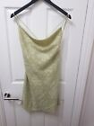 Kiss The Sky x Urban Outfitters Cowl Neck Strappy Mini Dress Green Size S