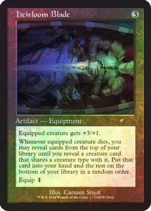 Cuadro Retro MTG FOIL Heirloom Blade Commander Party - Promoción: General #001 - Imagen 1 de 1