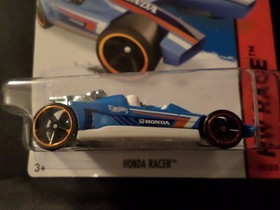 HW HOT WHEELS 2015 HW RACE #182/250 HONDA RACER HOTWHEELS BLUE VHTF