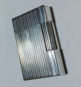 S.T. Encendedor de Gas Dupont Gatsby Plateado Sin Caja Encendido Confirmado JAPÓN Muy Bueno - Imagen 1 de 8