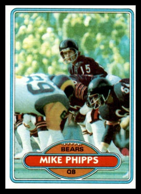 1980 Topps Mike Phipps #422 Chicago Bears - Image 1 of 2