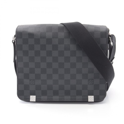 LOUIS VUITTON（LV） Borsa messenger a tracolla Louis Vuitton District PM NM N41028 Damier grafite nera