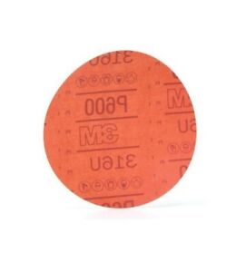 3M 01189 Red Abrasive Hookit 6 in. P600 Grit Auto Body Sanding Disc (50/Box)