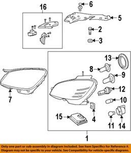 MERCEDES OEM 12-15 C250 Headlamp Components-Headlamp Assy Left 204820995980 - Picture 1 of 1