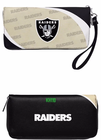 NFL Oakland Raiders Curve Zip Organizer Women's Wallet Cover