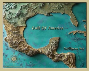 Mapa del Golfo de América - Imagen 1 de 3