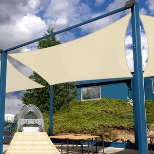 Terrasse Beige Rechteck 2-6 Fuß Schwerlast Kabel Sonnenschutz Segel Schutz Abdeckung Überdachung - Bild 1 von 6