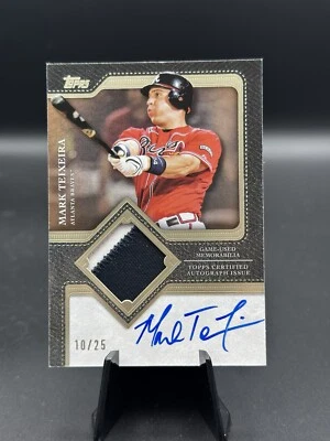 Mark Teixeira Topps Series 1 2025 Flagship Patch Auto Relic /25 - Image 1 of 2