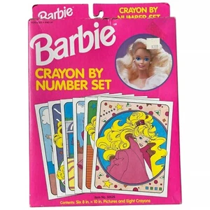 Juego de arte vintage 1995 Craft House Barbie crayón por número 50529 - Imagen 1 de 3