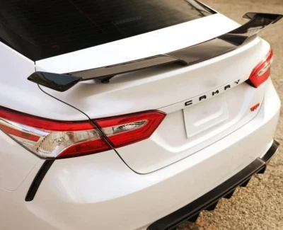 2018-2024 Toyota Camry глянцевый черный стиль JDM TRD спойлер крыло на багажник Highkick - Изображение 1 из 4