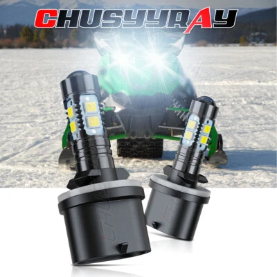 2pcs 16W 880 Fit Arctic Cat Sno Pro 500 2010-2014 Snowmobile LED Headlight BulbS - Image 1 of 4
