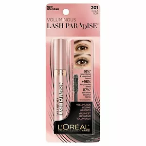 L'Oreal Voluminous LASH PARADISE Mascara BLACK #201. Voluptuous Volume & Length - Picture 1 of 6