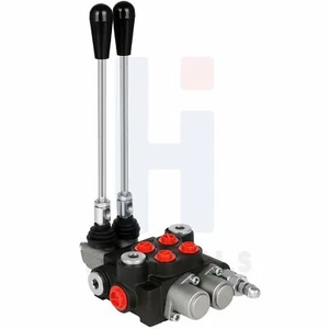 2 Spool 21GPM Hydraulic Directional Control Valves Acting Cylinder Spool 3600psi - Picture 1 of 11