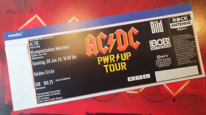AC/DC * Ticket * 09.06.24 * München * Golden Circle * Original Konzertkarte *FOS